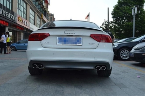 AUDI A5 2009-2016 IÇIN UYUMLU SPOILER - PIANO BLACK (PARLAK SIYAH)